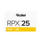 RPX black and white negative film | 35 mm | 36 recordings | ISO 25/100/400