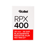 RPX black and white negative film | 35 mm | 36 recordings | ISO 25/100/400